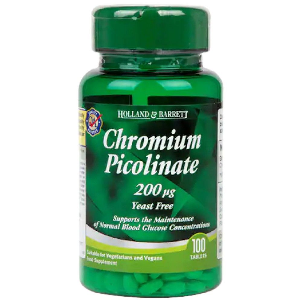 Krom picolinate 200 mcg - 100 tablet