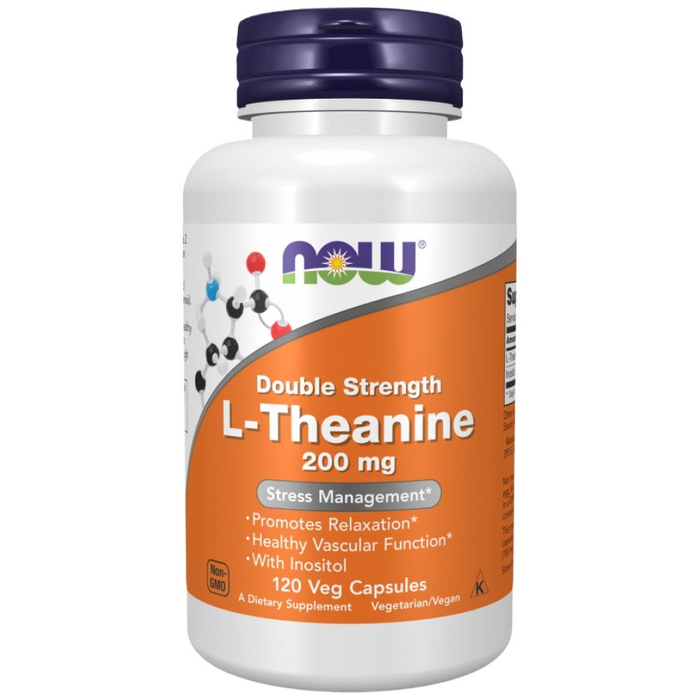 L -teanin 200 mg / dvojna trdnost - 120 kapsul