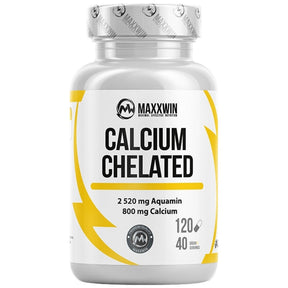Calcium Chelated | with Aquamin® Seaweed Calcium - 120 capsules - Nutra Best Europe