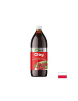 Hawthorn sok s Camu Camu in naravnim vitaminom C - srce in živčni sistem, 1 liter, 20 ali 40 odmerkov