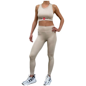 Women's Lycra Leggings - Beige - Nutra Best Europe