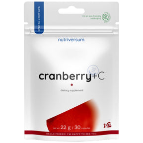 Cranberry Caps + Vitamin C - 30 capsules - Nutra Best Europe