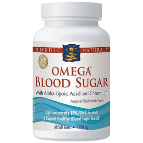 Omega Blood Sugar 896 mg - 60 Gel Capsules - Nutra Best Europe