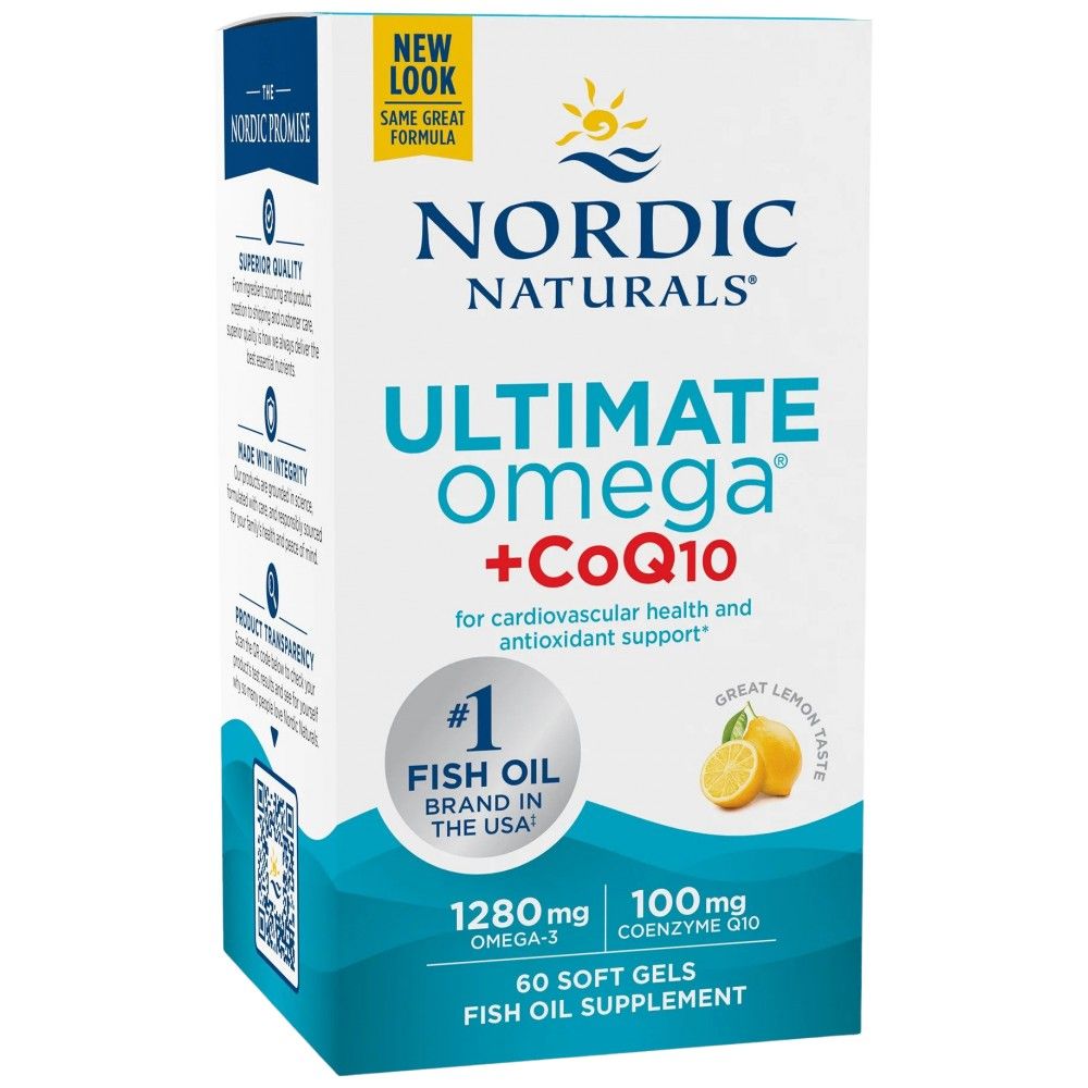 Ultimate omega 1280 mg + coq10 - 60 gel kapsul