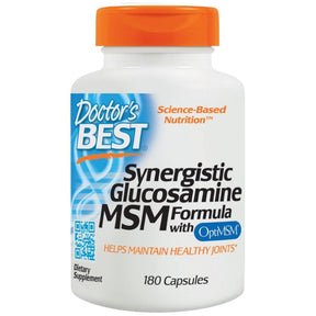 Synergistic Glucosamine MSM Formula | With OptiMSM - 180 capsules - Nutra Best Europe