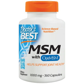 BEST MSM 1000 mg | With OptiMSM - 360 capsules - Nutra Best Europe