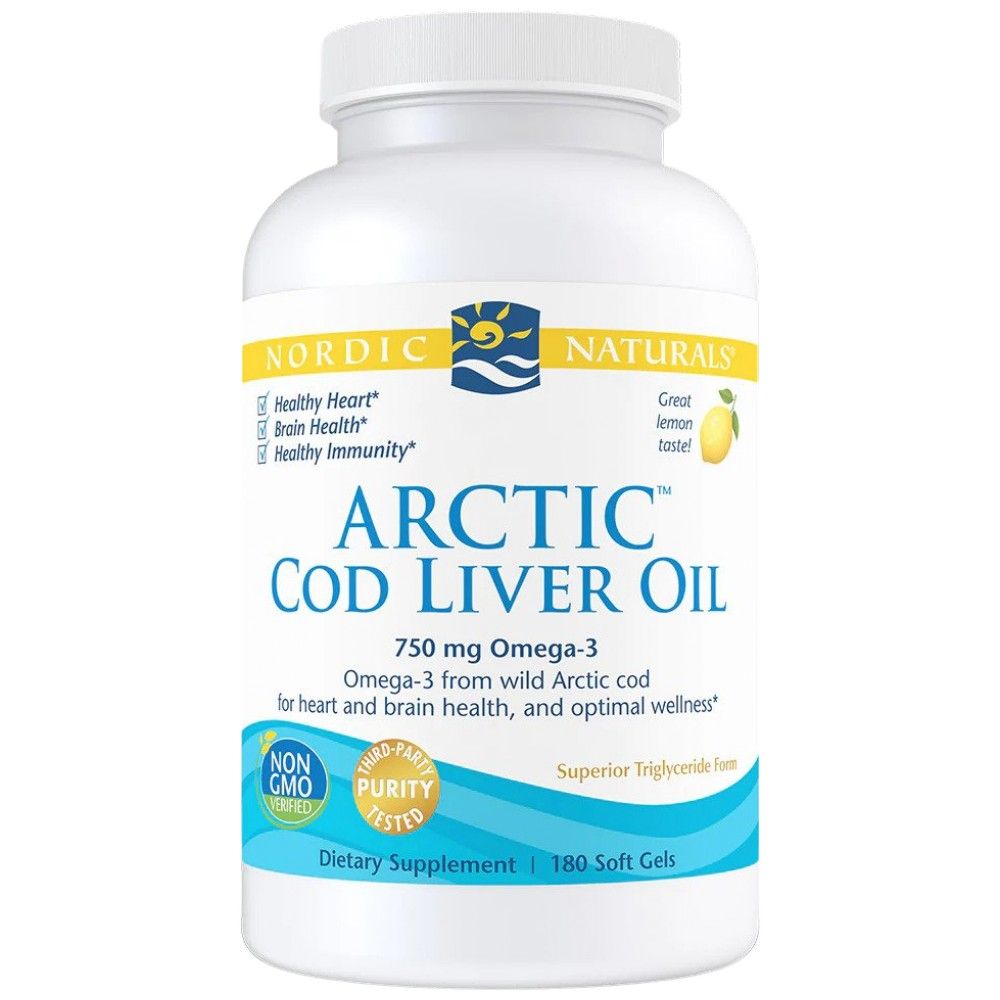 Arktično olje jetrne trske 750 mg - 180 gel kapsul