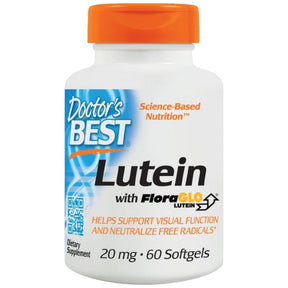 Lutein 20 mg | With FloraGLO - 60 Gel capsules - Nutra Best Europe