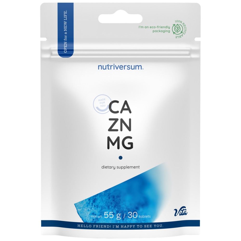 Ca/Zn/mg | Formula kalcijevega magnezija cinka - 30 tablet