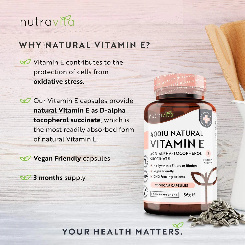 Naravni vitamin E 400IU 90 VCAPS