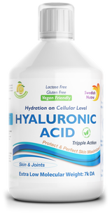 Tekoča hialuronska kislina 100 mg - prehrana na celični ravni - 500 ml