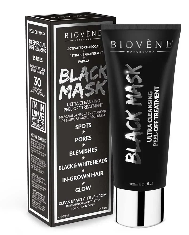 Globoko čiščenje črne maske z aktiviranim ogljem - 100 ml