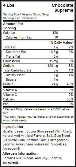 100% kazeina - 1,816 kg