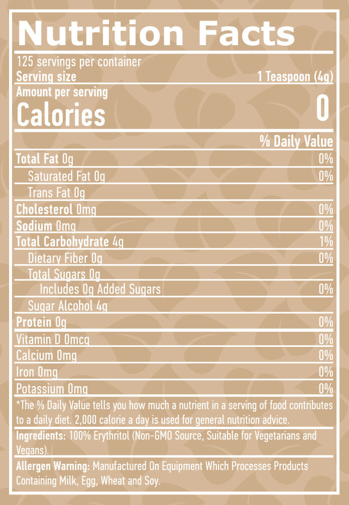 100% naravni eritritol - 0,500 kg