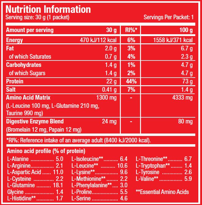 100% sirotkine beljakovine Professional 0,03 kg