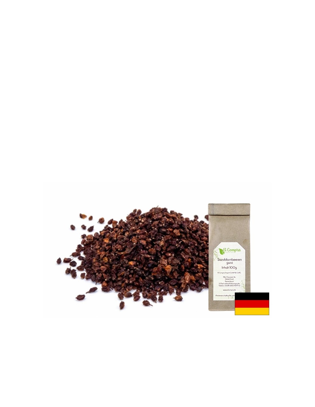 Celotno sadje morskega bucthorna (Oblepiha), 100 g