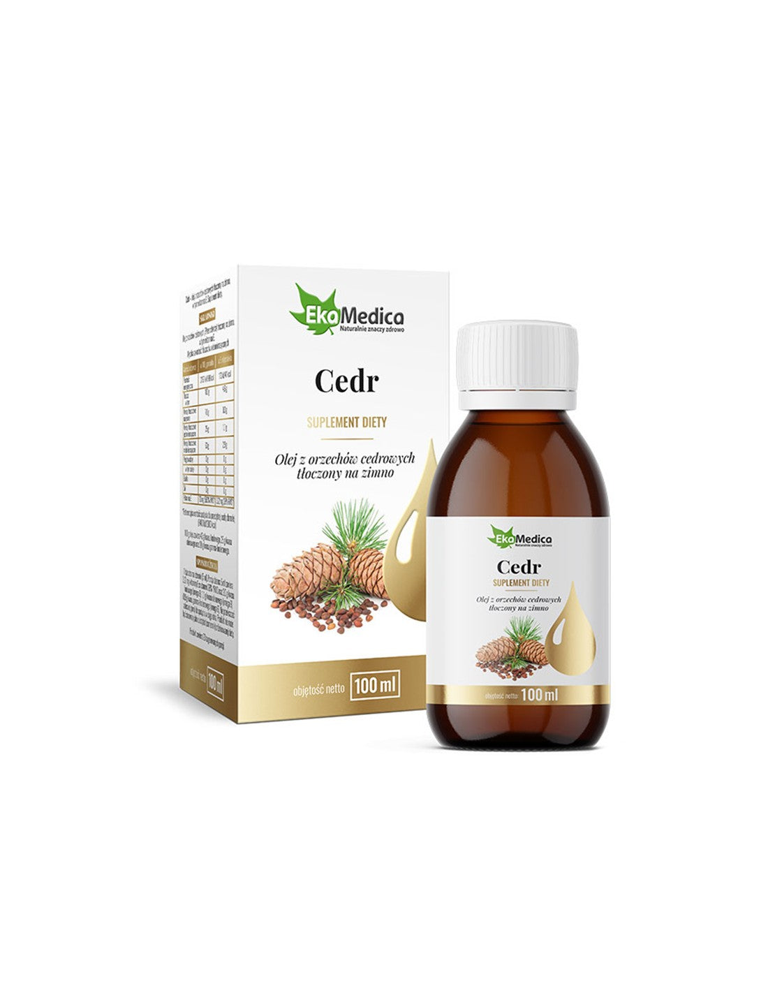Olje hladno stisnjenega borovega oreha, 100 ml