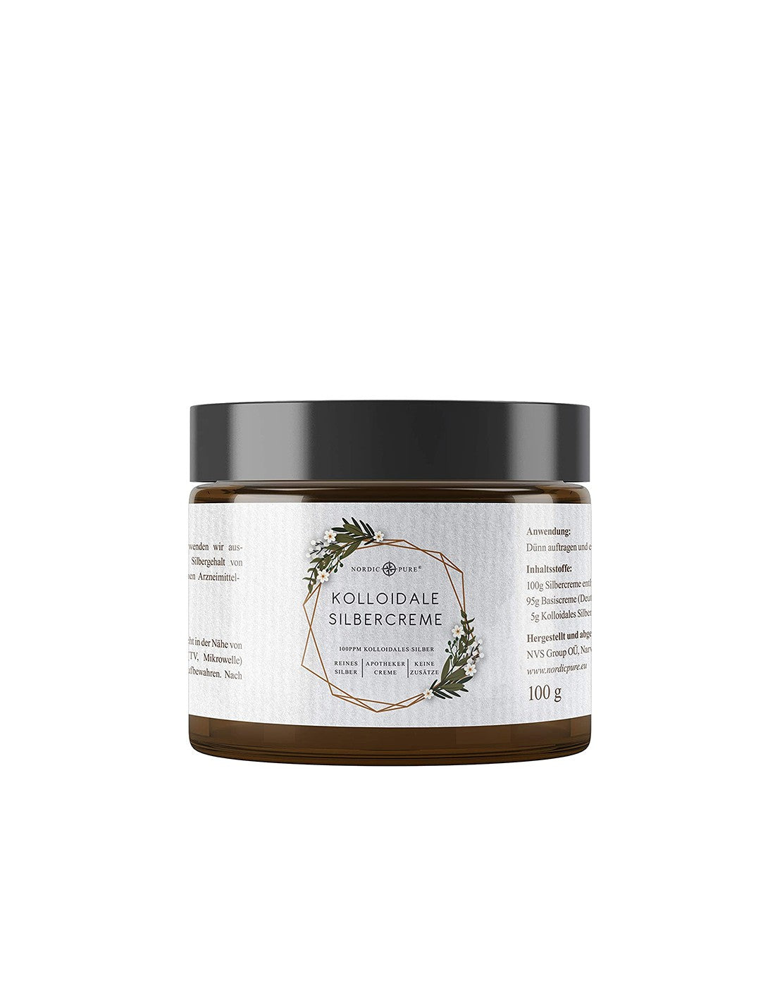 Krema za obraz in telo s koloidnim srebrom (100 ppm), 100 g