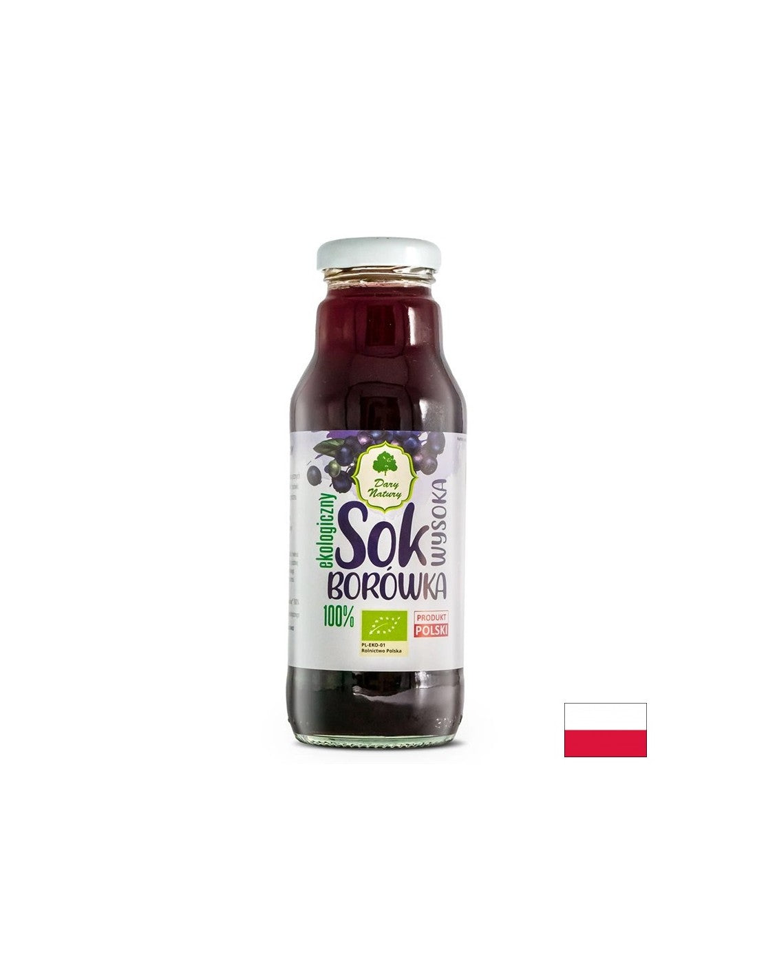 100% sok ameriške borovnice Bio, 270 ml <tc>Dary Natury</tc>