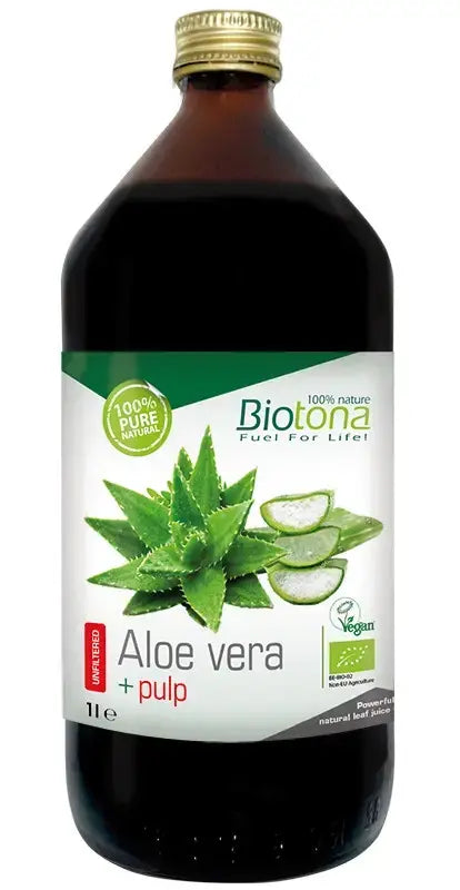 Organski sok Aloe Vera s koščki, 1000 ml., <tc>Biotona</tc> Pulpa aloe vere