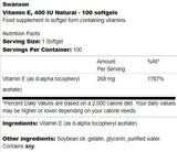 Vitamin E 400 iu Natural 100 gel kapsul