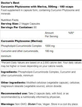 Najboljši kurkumin fitosom 500 mg / z Merivo - 180 kapsul