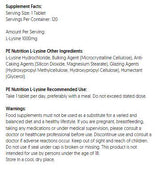 PE prehrana | L -lizin 1000 mg - 120 tablet