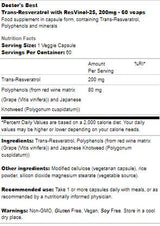 Trans-Resveratrol 200 mg | z Resvinol -25 - 60 kapsul