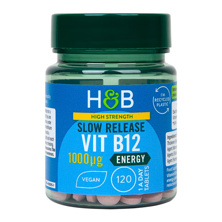 Vitamin B12 (vitamin B12) 1000ug 120 tablet z zapoznelim sproščanjem Holland & Barrett