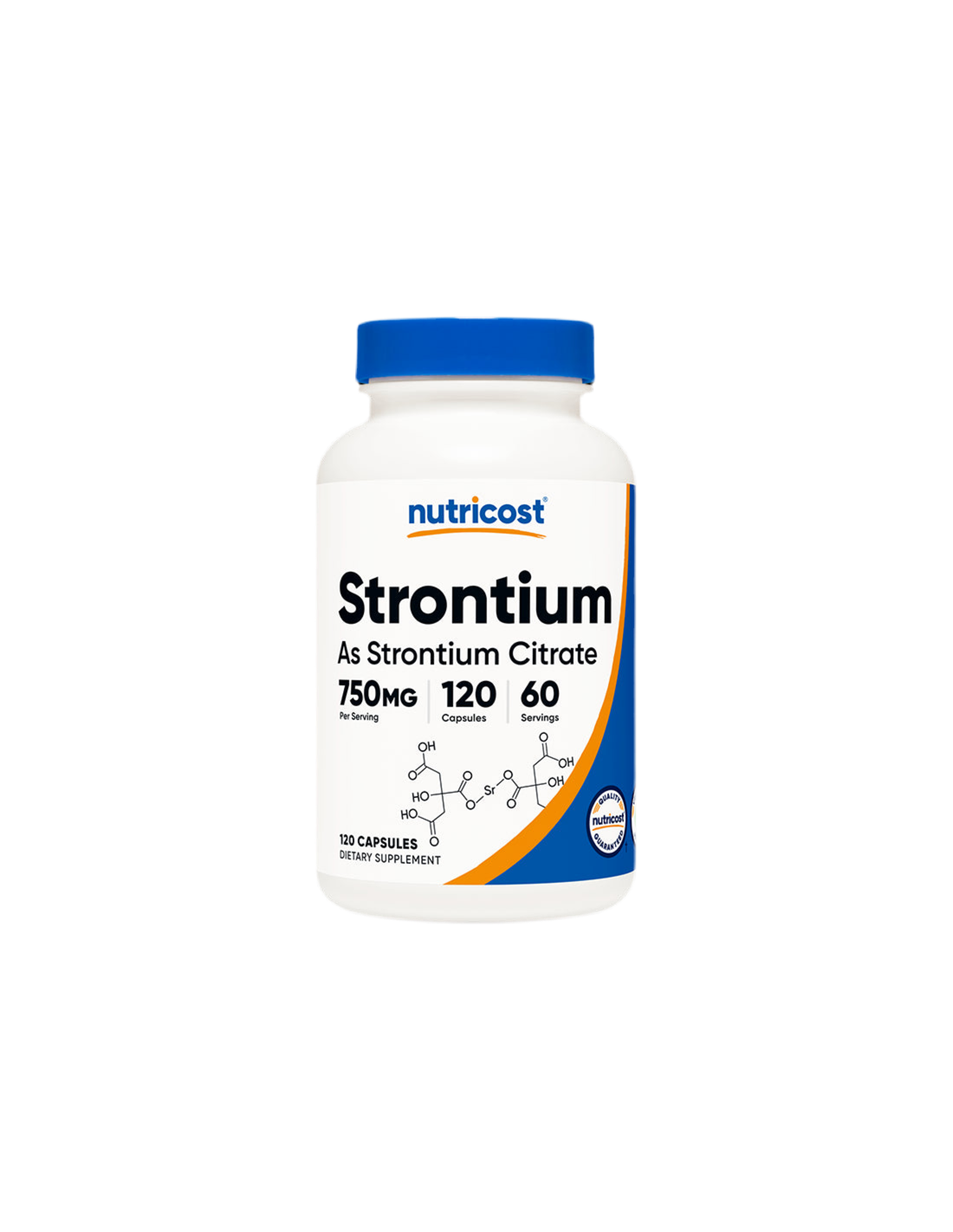Kosti in sklepi - Stroncij (citrat), 120 kapsul <tc>Nutricost</tc>