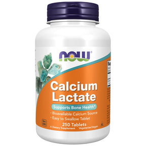 Calcium Lactate - 250 Tablets - Nutra Best Europe