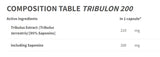 Tribulon 200 - Tribulus Treestris 95% - 90 kapsul