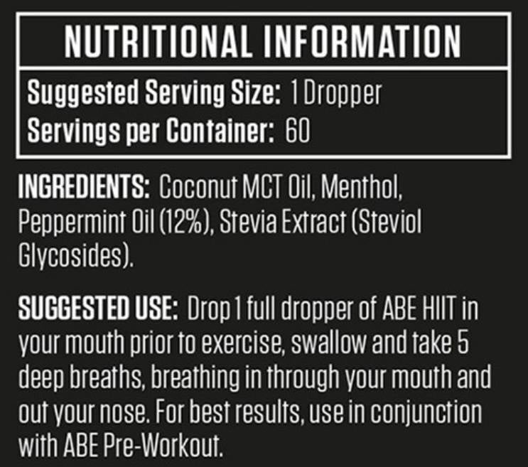 HIIT Performance kapljice | z mct & poprovo meto - 30 ml