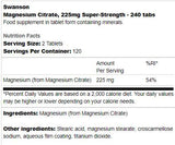 Super trdni magnezijev citrat 225 mg 240 tablete