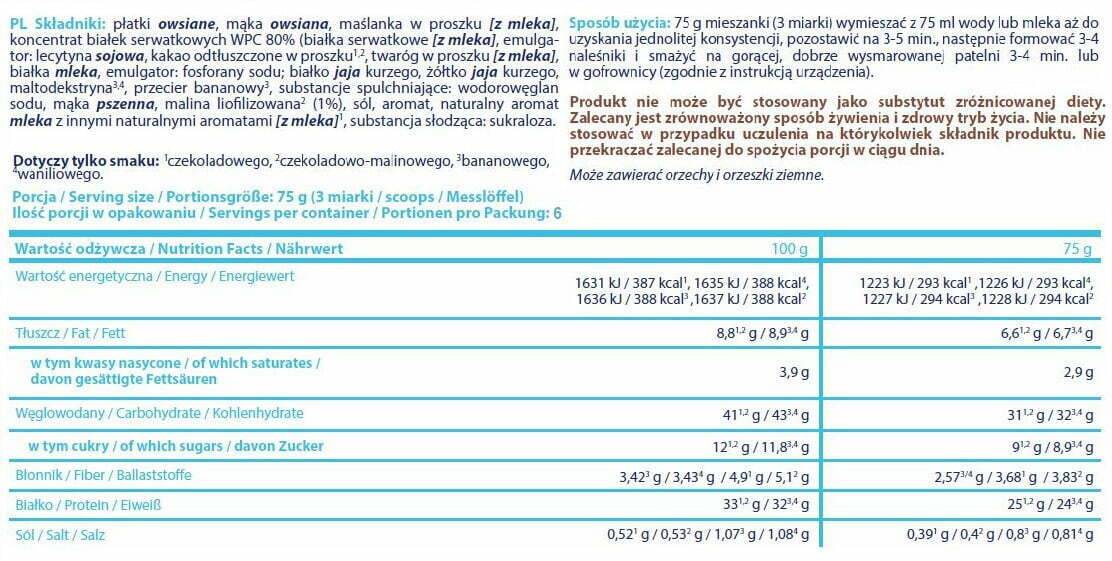 Palačinke protein - 1000 gramov
