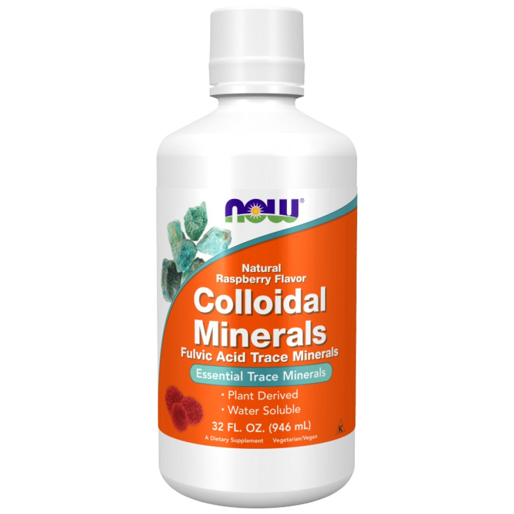 Koloidni minerali | Minerali v sledovih fulvične kisline - malinovo okus - 946 ml