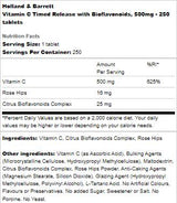 Vitamin C časovna sprostitev 500 mg | Z bioflavonoidi - 250 tablet