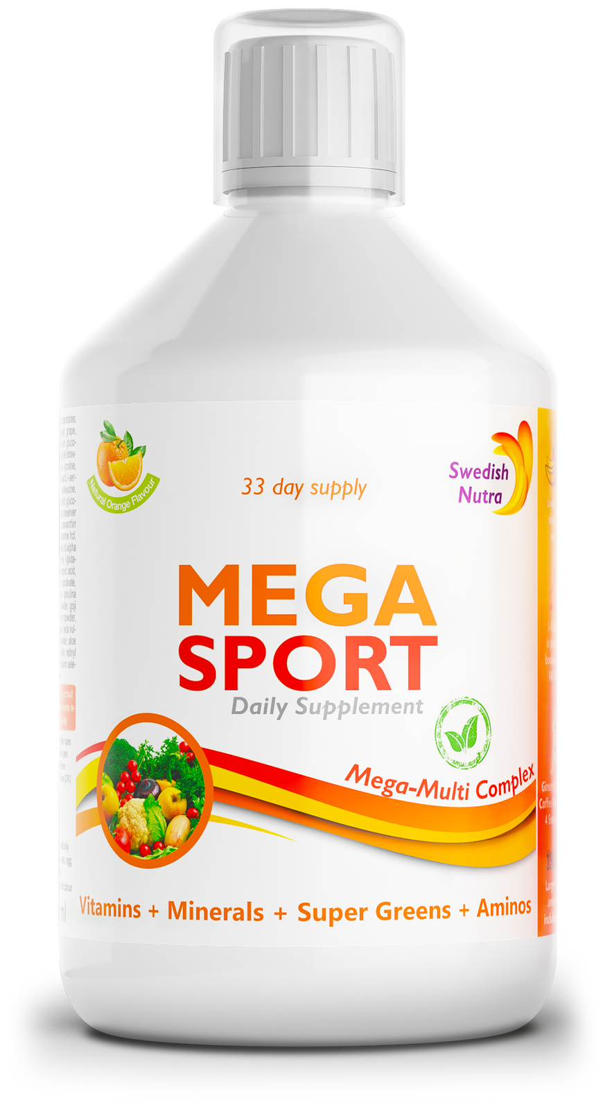 Mega Sport - vitamini + minerali + kolagen 1497 mg /500 ml /