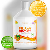 Mega Sport - vitamini + minerali + kolagen 1497 mg /500 ml /