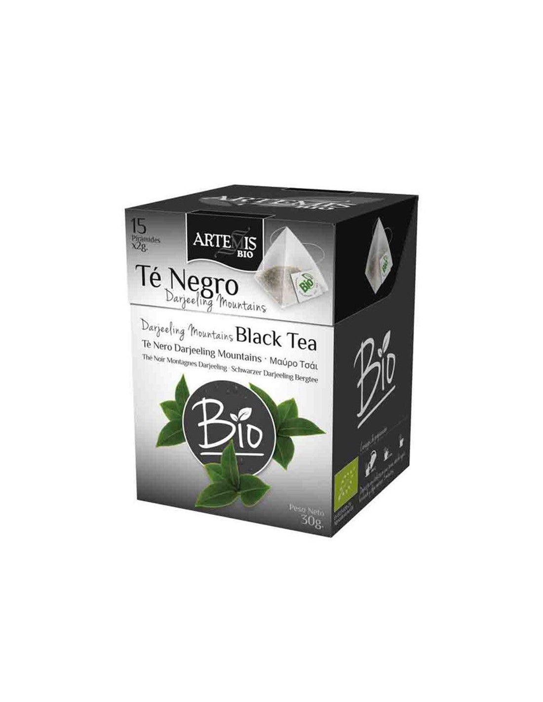 Črni čaj Darjeeling Bio, 15 filtrirnih vrečk