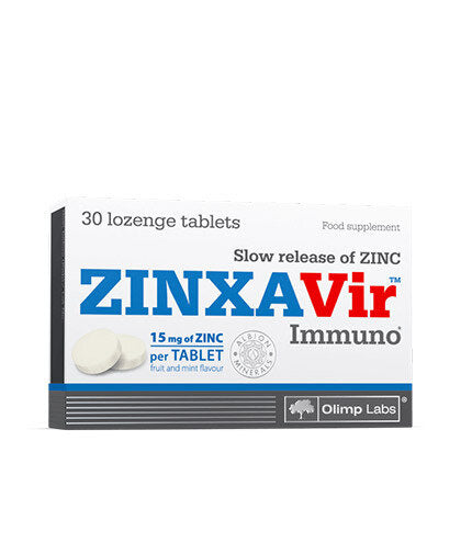 Cink 15 mg / ZINXAVir Immuno 30 žvečljivih tablet <tc>Olimp</tc>