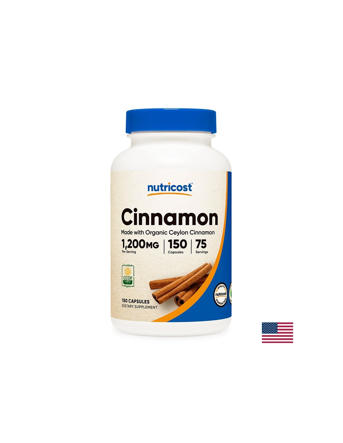 Uravnavanje krvnega sladkorja pri sladkorni bolezni - cejlonski cimet 150 kapsul <tc>Nutricost</tc>