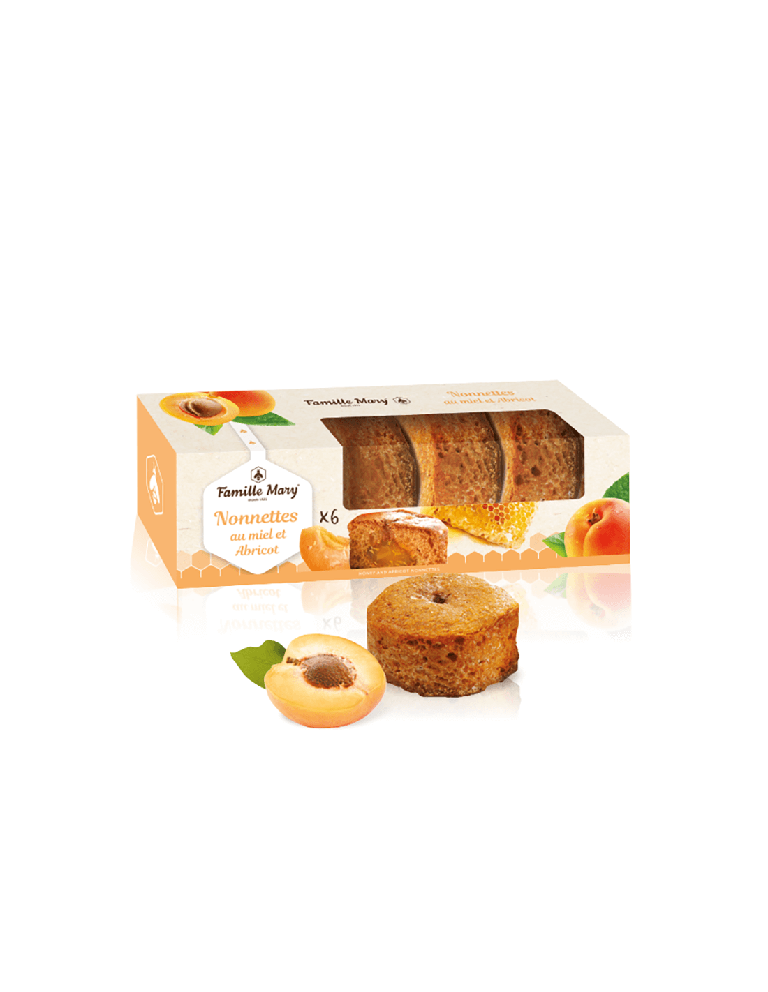Nonette z organskim medom in marelico - tradicionalne francoske sladkarije, 150 g