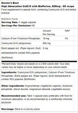 Najboljši CoQ10 z bioperinom 600 mg - 60 kapsul