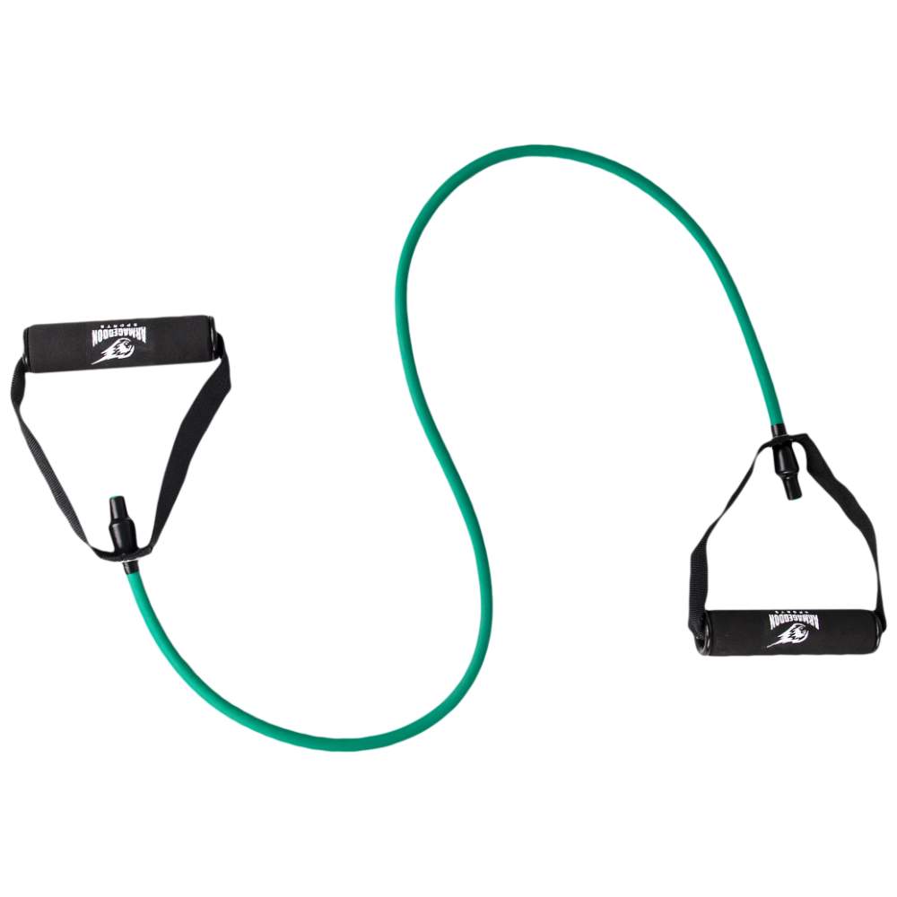 Fitnes pas z ročaji - 15 kg (zelena) / fitnes pas z prijemi - 15 kg