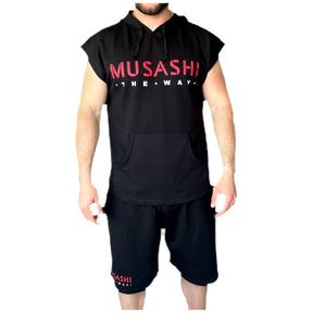 Tank Top Hoodie and Shorts Set - Black - Nutra Best Europe