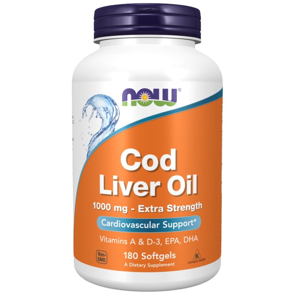 Olje jeter Cod 1000 mg - 180 gel kapsul