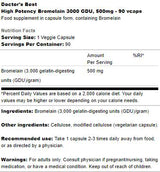 Bromelain 3000 GDU 500 mg | Visoka potenca - 90 kapsul
