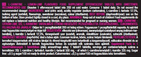 ZAVESNI L-karnitin 500 mg/20 zavihkov.