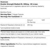 Razberi - K 200 mg | Dvojna trdnost malinov ketoni - 60 kapsul